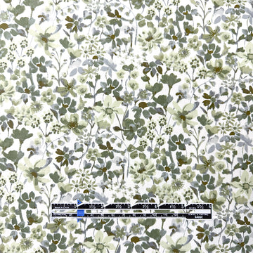 dainty floral cotton lightweight woven - sage green 1.25 yds