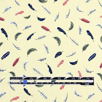 'feather flutter' cotton sateen lightweight woven 1.75 yds