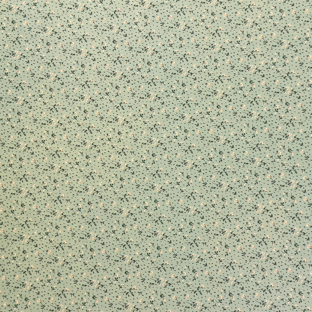 'petite floral' cotton sateen lightweight woven 1.25 yds