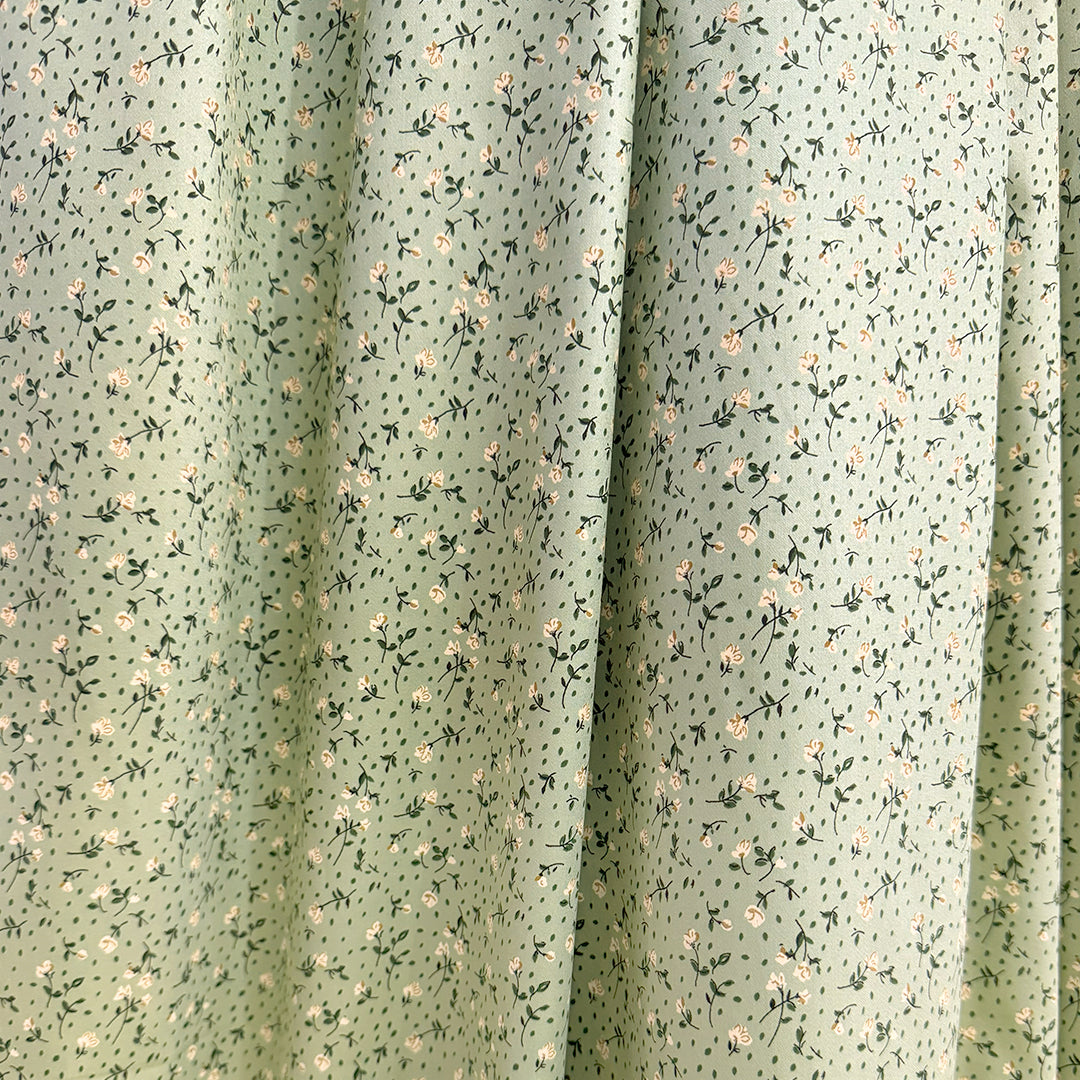 'petite floral' cotton sateen lightweight woven 1 yard