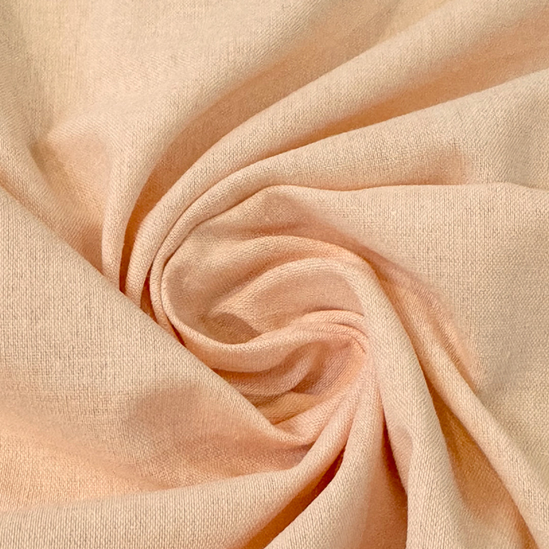 French cotton cross-dye woven - salmon/white 1.125 yds
