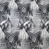 Italian 'palm garden' lightweight cotton/silk twill .5 yds