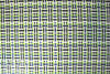 Italian cotton checked plaid fancy weave - blue/green