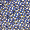 Italian 'forget-me-not' linen-look cotton woven