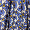 Italian 'forget-me-not' linen-look cotton woven