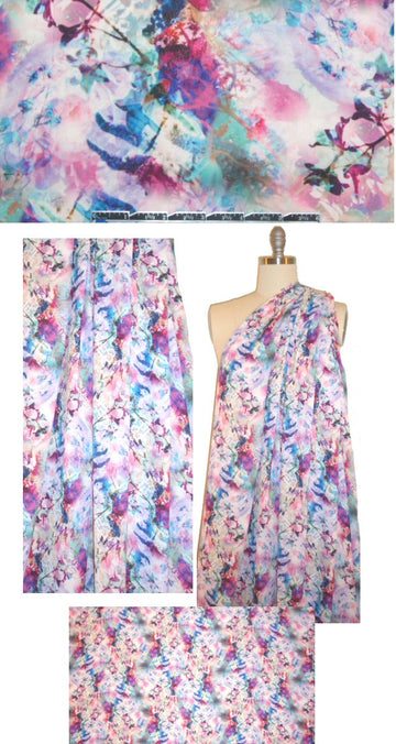 French digital painterly abstract textured crepe