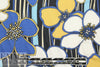 Italian viscose crepe woven - linear floral