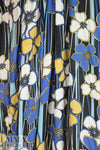 Italian viscose crepe woven - linear floral