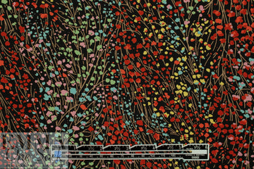 'spring nocturne' poly crepe woven 1.66 yd