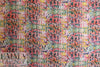 NY designer cellular abstract stretch crepe woven