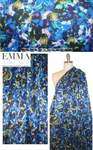 Mi11y 'jewels and gems' silk crepe de chine