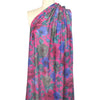 Italian floral wool blend crepe sweater knit  .5 yds