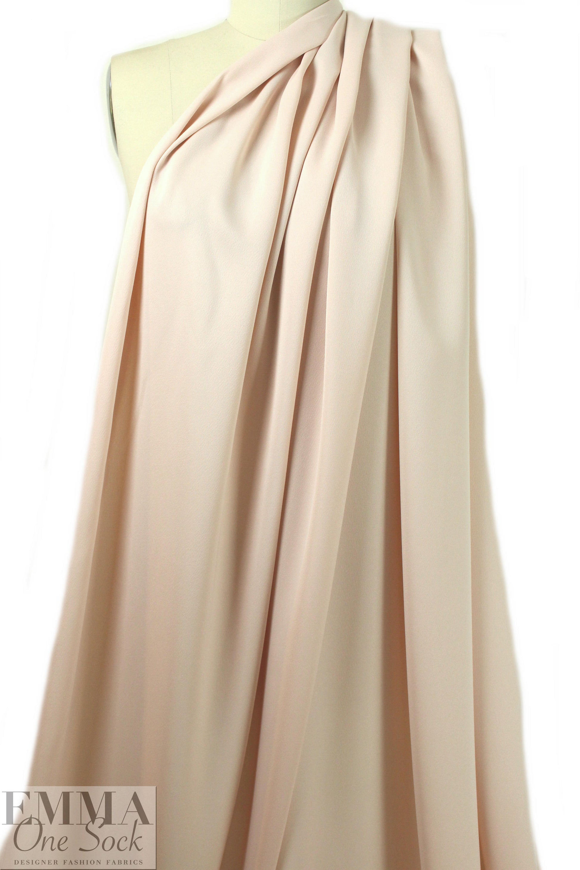 easy care crepe-textured woven - light pink blush 2 yds