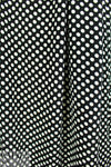 Rache1 Comey white on black dot viscose/silk crepe .75 yds