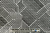 CA designer printed cloque' weave - black/white 2 yds