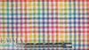 Italian colorful plaid cotton/spandex seersucker