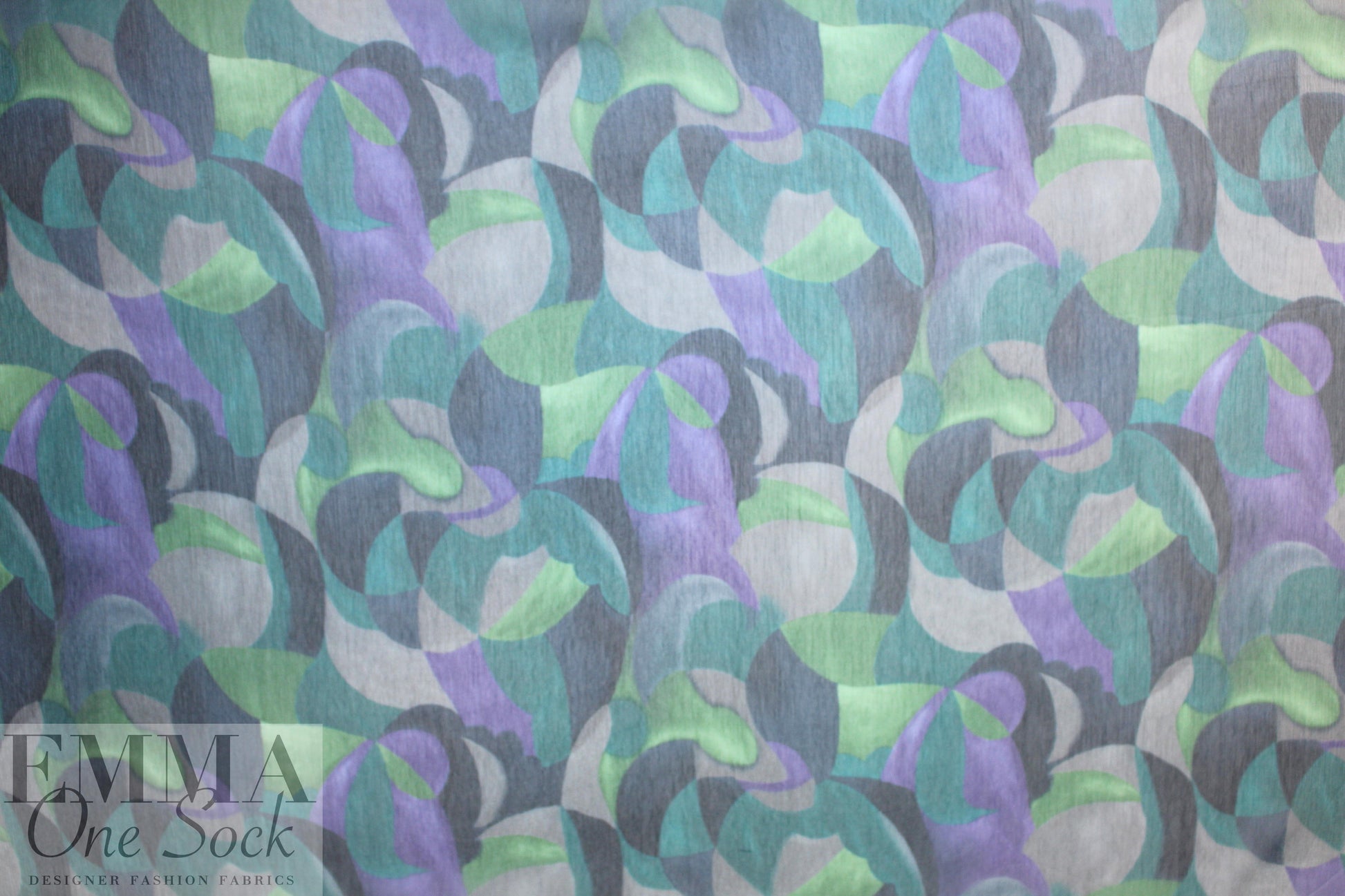 Italian purple/teal/green crinkle silk chiffon 1 yard