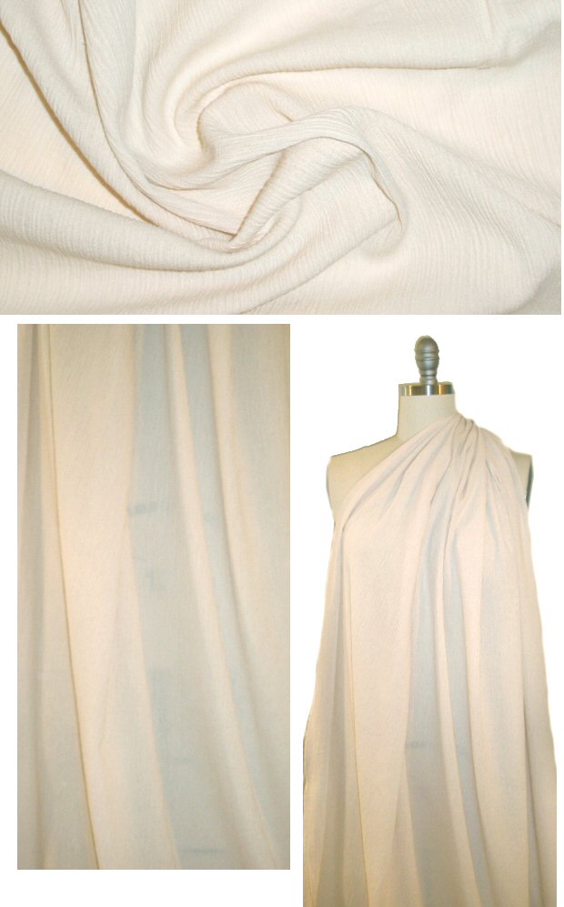 crinkle-textured cottonwoven - light beige