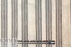 NY designer crinkle metallic stripe cotton - black/white 1.66 yd