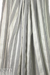NY designer crinkle metallic stripe cotton - black/white 1.66 yd