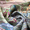 French 'boho paisley' polyester blouseweight .625 yds