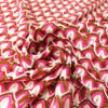Missoni-esque scallop stitch crochet knit - berry/nutmeg 1.25 yd