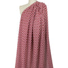Missoni-esque scallop stitch crochet knit - berry/nutmeg 1.5 yd