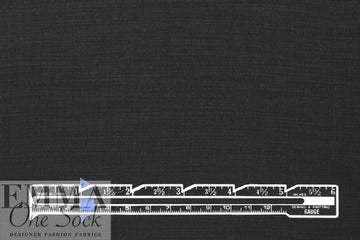 crosshatch lightweight linen-look cupro woven - black 1 yard