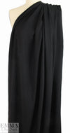 crosshatch lightweight linen-look cupro woven - black 1 yard