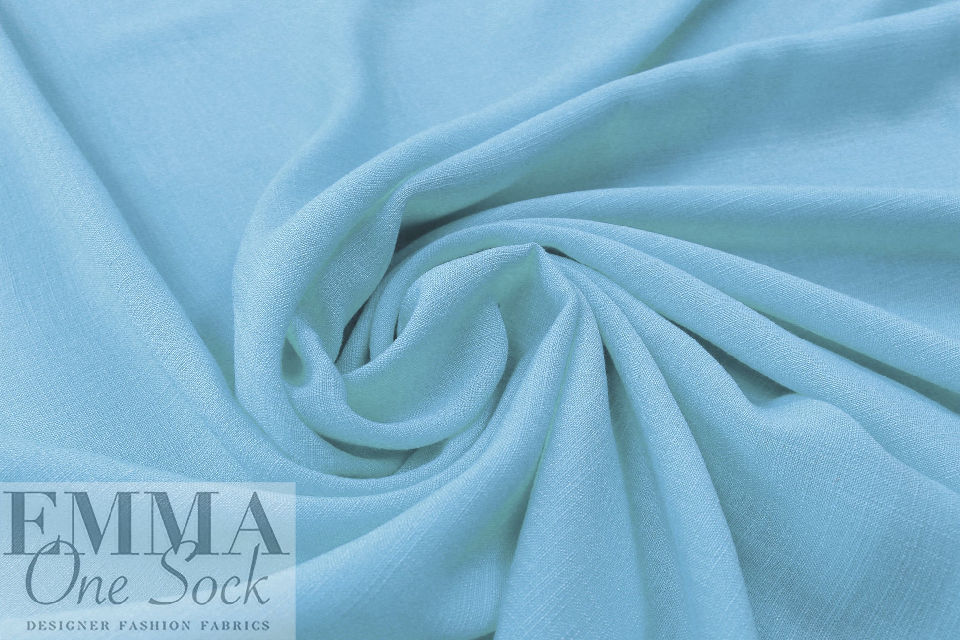 crosshatch lightweight linen-look cupro woven - light blue 1.75 yd