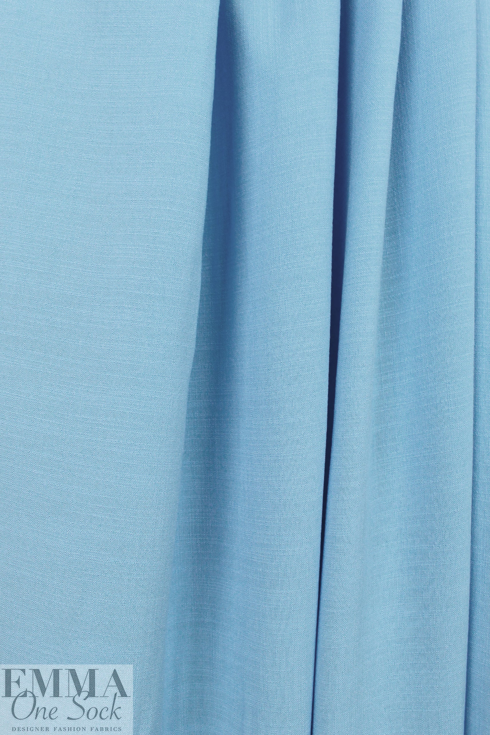 crosshatch lightweight linen-look cupro woven - light blue 1.625 yd