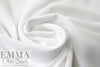 crosshatch lightweight linen-look cupro woven - white 2.625 yd