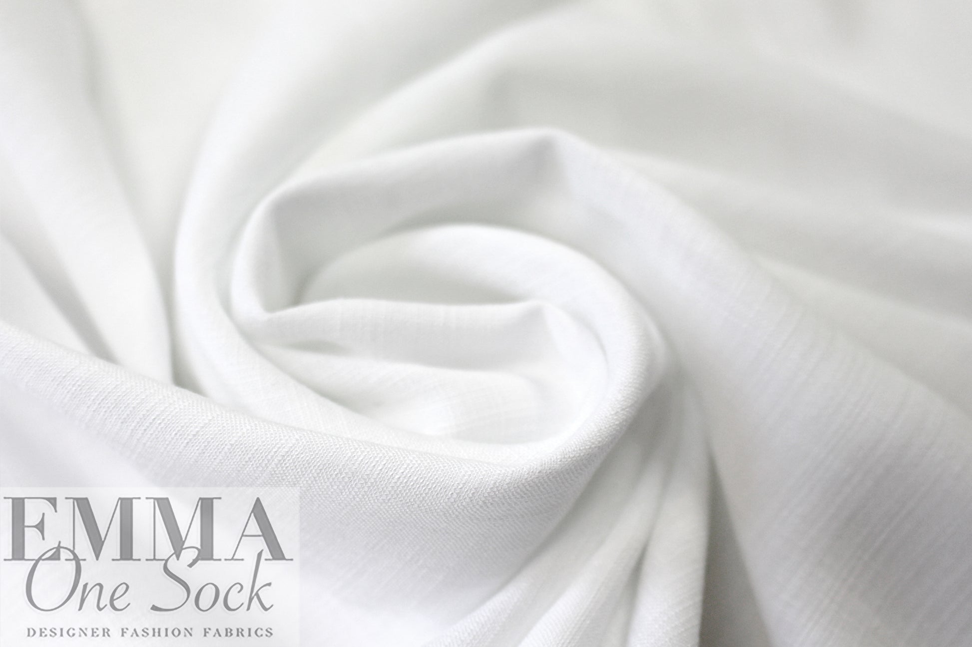 crosshatch lightweight linen-look cupro woven - white 2.625 yd
