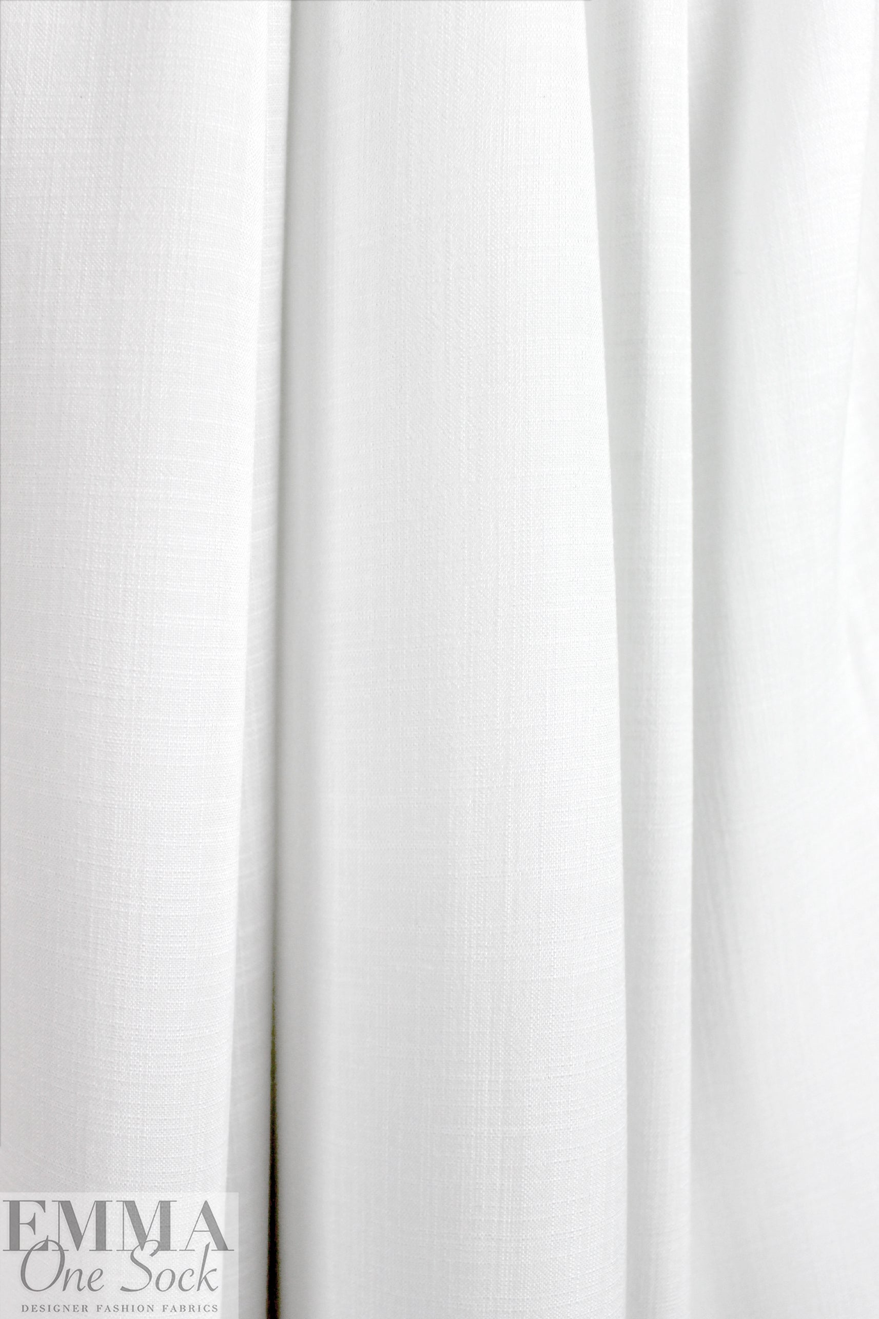 crosshatch lightweight linen-look cupro woven - white 1.25 yds