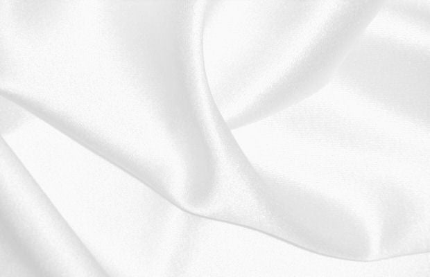 100% silk crepe back satin 5 yds color 101, white