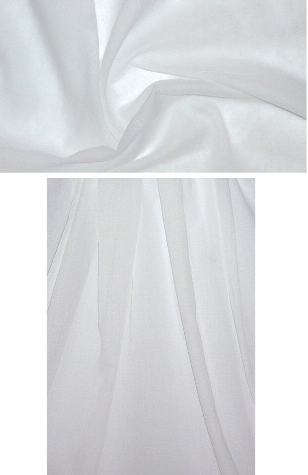 Japanese cotton crushed batiste - white .75 yds