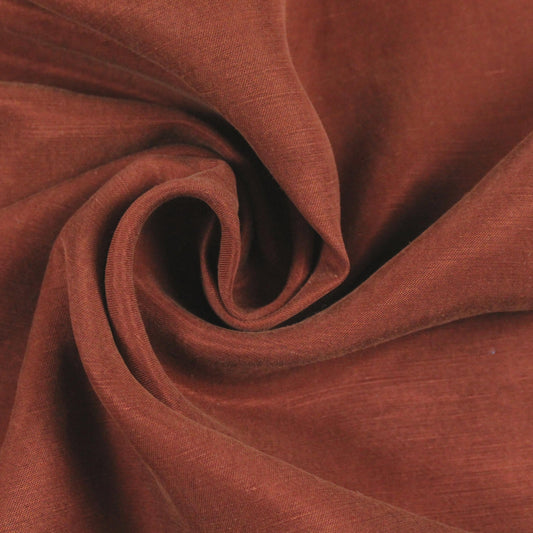 "Queen Bee" cupro/linen/tencel woven - henna