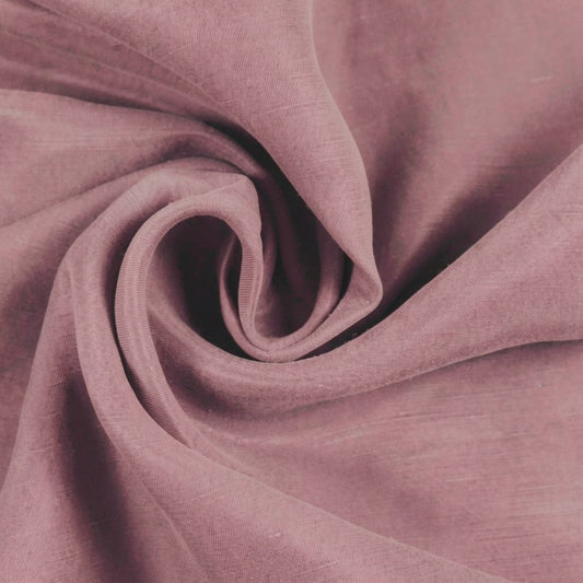 "Queen Bee" cupro/linen/tencel woven - woodrose