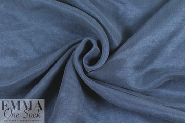 cupro/linen/tencel woven - denimy blue 1.375 yds