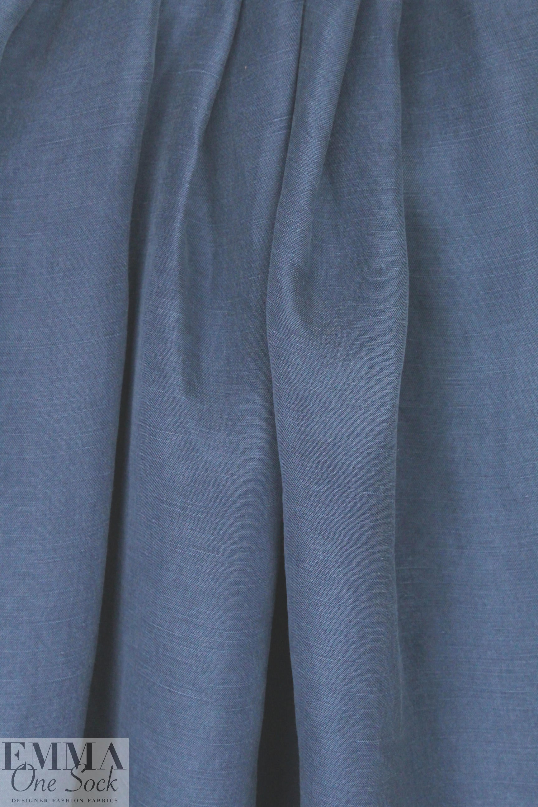 cupro/linen/tencel woven - denimy blue 1.375 yds