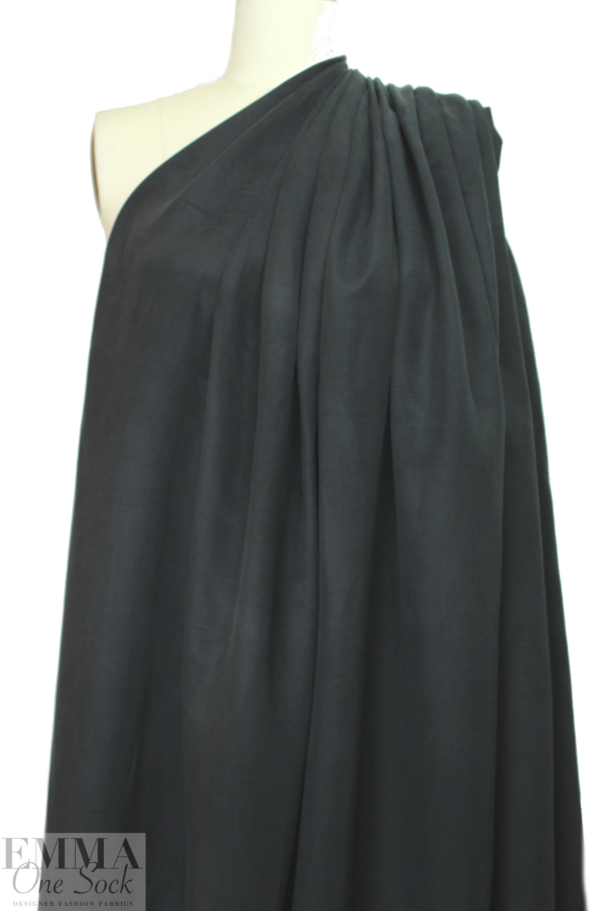 cupro/linen/tencel woven - black .875 yds