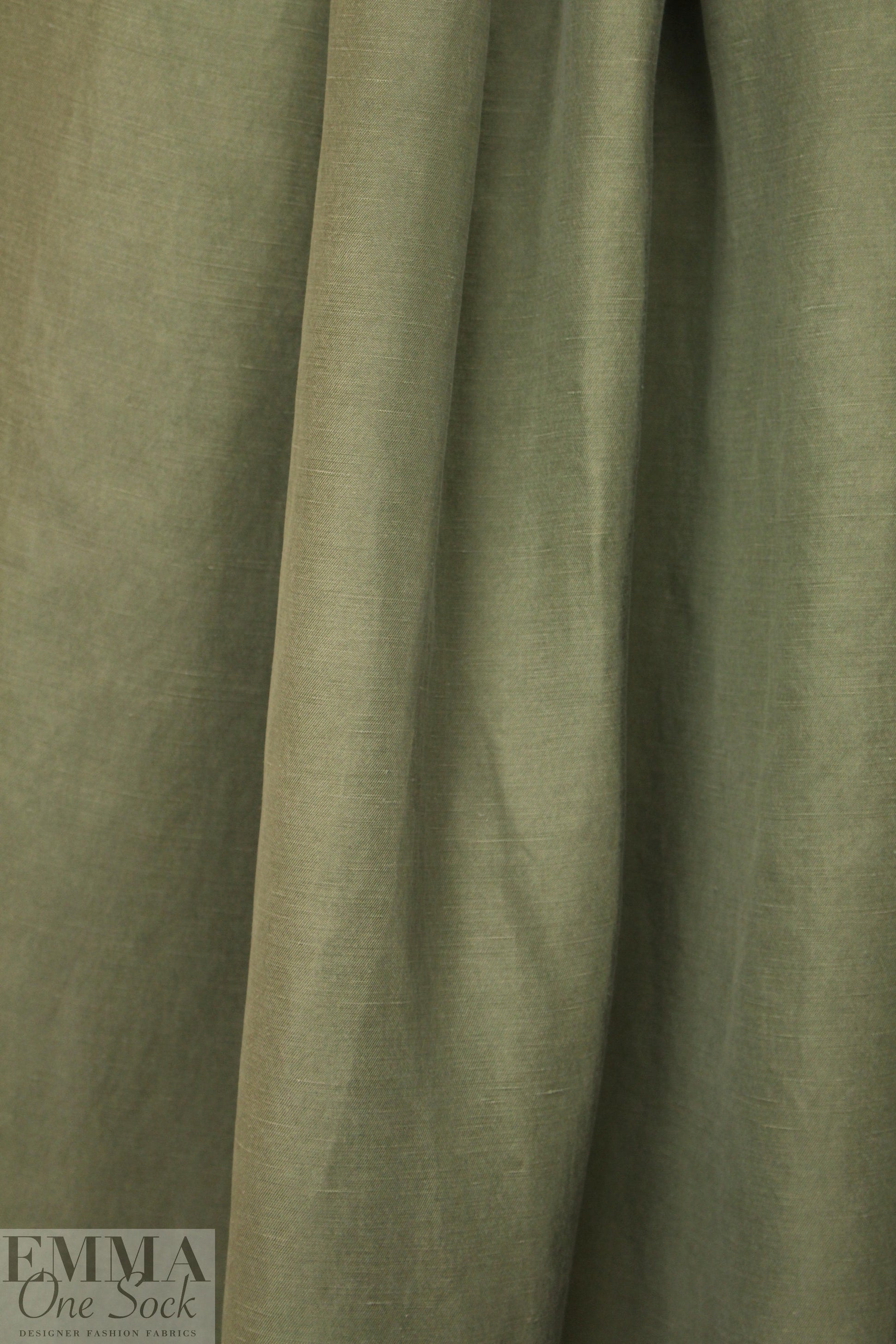 cupro/linen/tencel woven - army green 2 yd