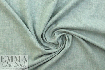 European poly/cotton/linen blend woven - dusty aqua