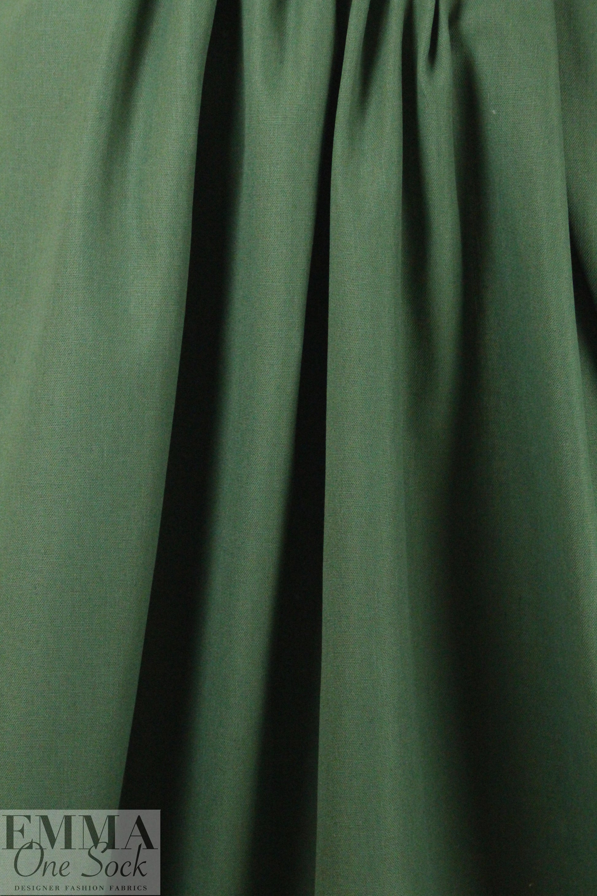 European poly/cotton/linen blend woven - forest 2 yd