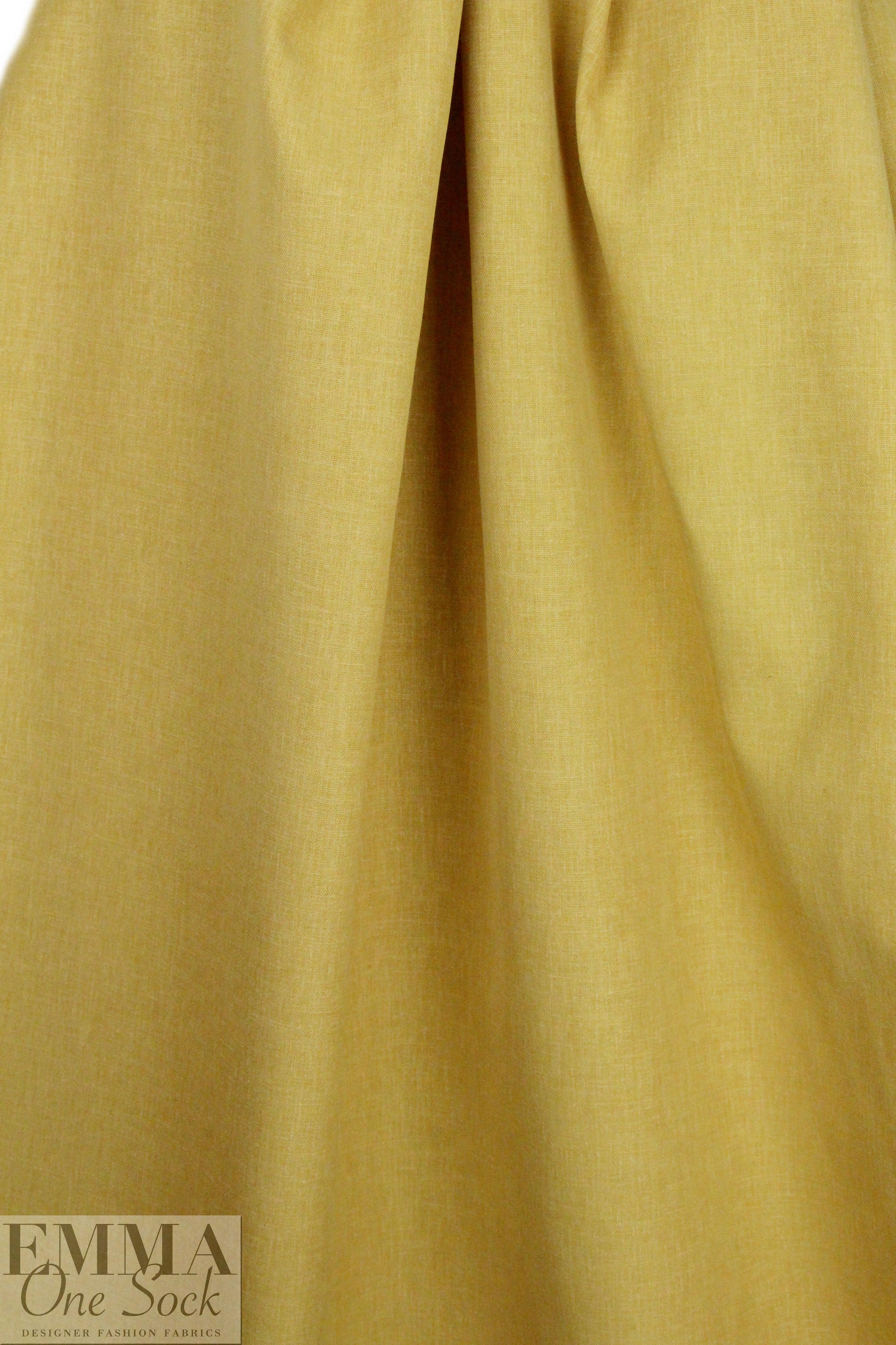 European poly/cotton/linen blend woven - maize