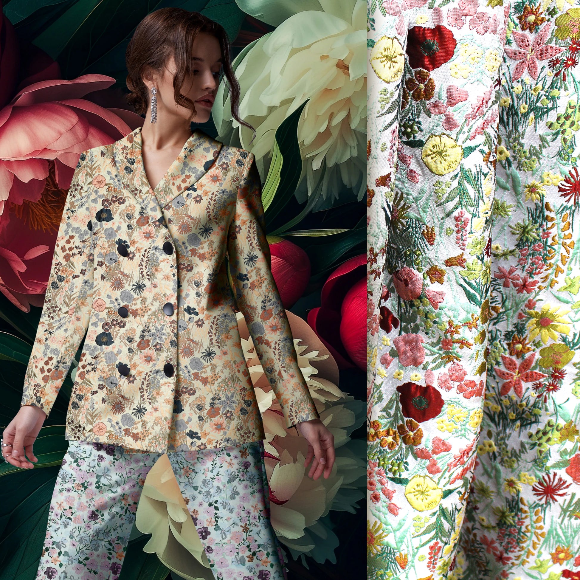 'meadows' woven day brocade