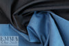 Italian doubleface cotton denim - azure/midnight
