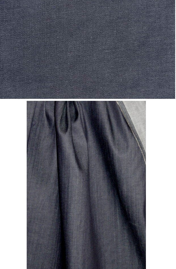 2-way stretch denim, blue-black, medium weight