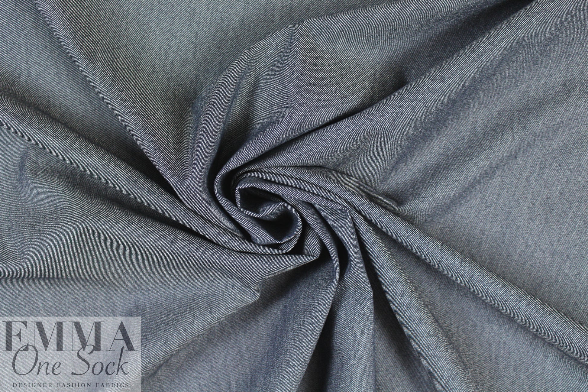 CA designer stretch cotton denim - medium blue 1.875 yd