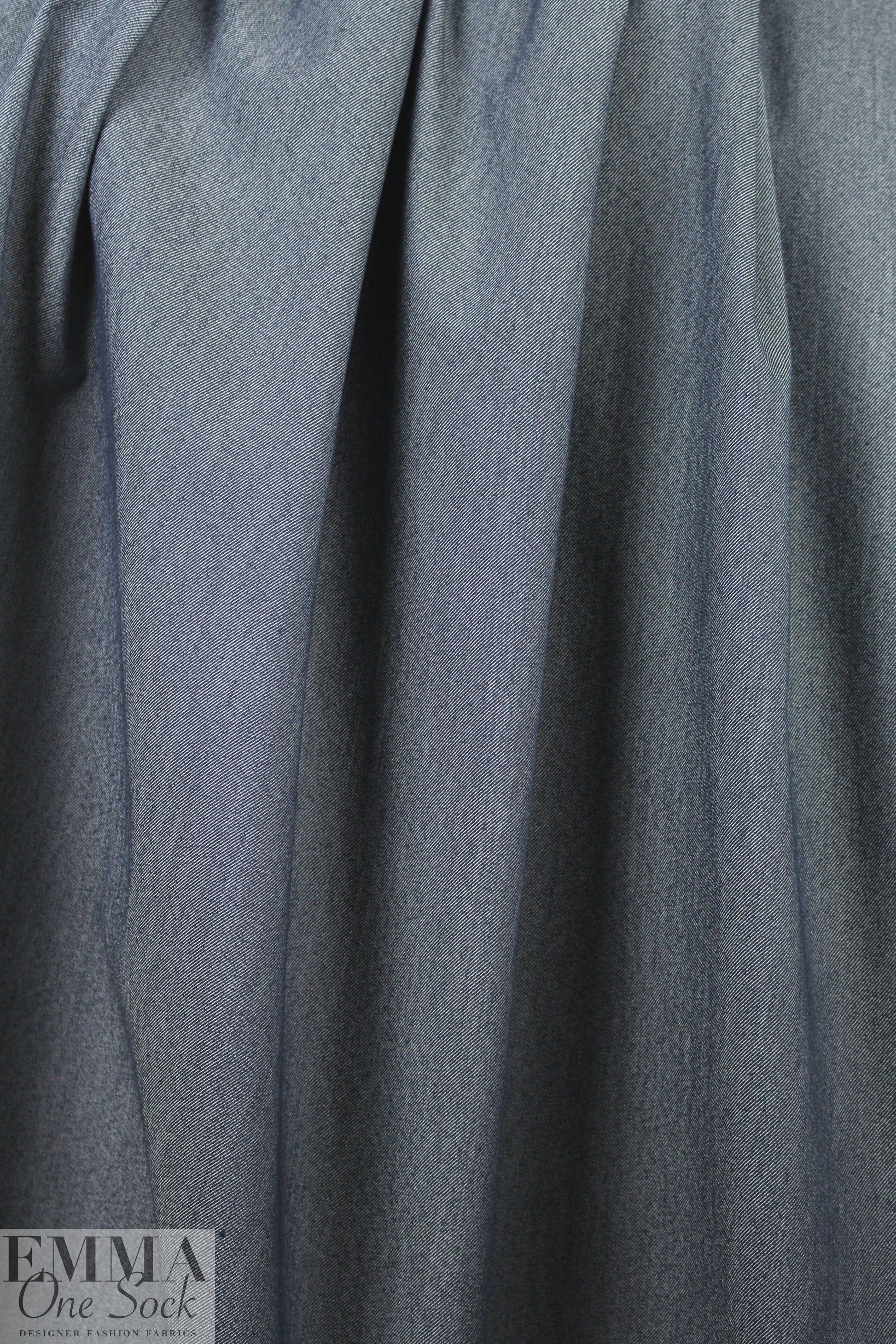 CA designer stretch cotton denim - medium blue